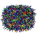MOCNE LAMPKI CHOINKOWE 500 LED MULTI ZEWNĘTRZNE WEWNĘTRZNE PROGRAMATOR 40M