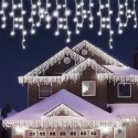 SOPLE 300 LED KURTYNA LAMPKI ZEWNĘTRZNE/WEWNĘTRZNE FLASH ZIMNY BIAŁY 9 M