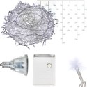 SOPLE 500 LED KURTYNA LAMPKI ZEWNĘTRZNE IP44 BIAŁE ZIMNE FLASH 15 M