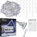 SOPLE 500 LED KURTYNA LAMPKI ZEWNĘTRZNE IP44 BIAŁE ZIMNE FLASH 15 M