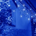 SOPLE 500 LED KURTYNA LAMPKI ZEWNĘTRZNE IP44 NIEBIESKA +FLASH ZIMNY BIAŁY 15 M
