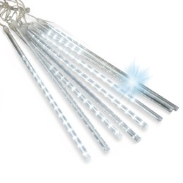 DESZCZ METEORÓW SOPLE LED LAMPKI SPADAJĄCY ŚNIEG 45CM ZIMNY BIAŁY