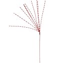 Gałązka metalizowana czerwona do dekoracji stroików sztuczna 72 cm