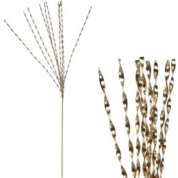 Gałązka metalizowana złota do dekoracji stroików sztuczna 72 cm