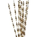 Gałązka metalizowana złota do dekoracji stroików sztuczna 72 cm
