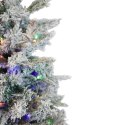 LUKSUSOWA CHOINKA SZTUCZNA ŚWIERK OŚNIEŻONA 300 LED BIAŁY/MULTIKOLOR 180 CM
