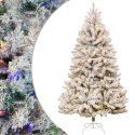 LUKSUSOWA CHOINKA SZTUCZNA ŚWIERK OŚNIEŻONA 300 LED BIAŁY/MULTIKOLOR 180 CM