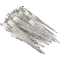 Lampki zewnętrzne Sople Płynące 24 sztuki 72 LED Stalaktyty barwa zimna biała