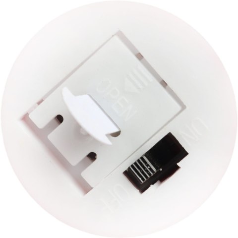 Ozdoba świąteczna ceramiczny Domek z Bałwankiem LED 9 cm