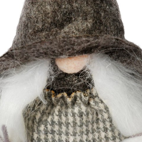 SKRZAT Świąteczny Krasnal GNOM Ozdoba Świąteczna Prezent 18 cm DZ