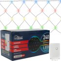 Siatka LED 3x3 M 240 LED Multikolor Lampki Choinkowe Zewnętrzna