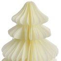 ZAWIESZKA CHOINKA PAPIEROWA ROZKŁADANA ORIGAMI DEKORACJA ŚWIĄTECZNA 3D KREMOWA