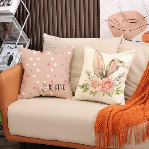 Poszewka na poduszkę 45 x 45 cm motyw wiosenny BOHO POD130
