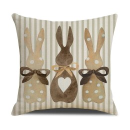 Poszewka na poduszkę 45 x 45 cm motyw wiosenny BOHO POD140