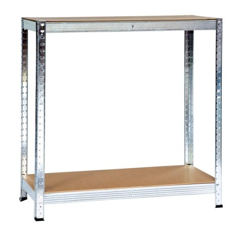 Regał magazynowy metalowy 2w1, 5 półek 150x75x30 cm
