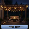 Girlanda ogrodowa świetlna łańcuch 25 x LED 15m 9 trybów lampki ogrodowe 9W