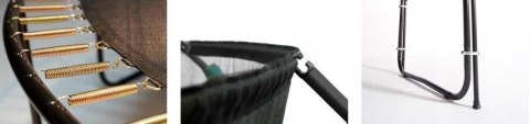 OUTLET Trampolina Ogrodowa 252cm/8ft żółta Maxy Comfort Plus Z Wewnętrzną siatką