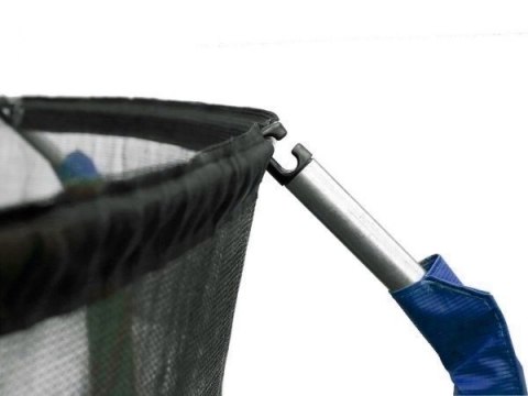 OUTLET Trampolina Ogrodowa 374cm 12FT Niebieska Maxy Comfort Z Wewnętrzną Siatką