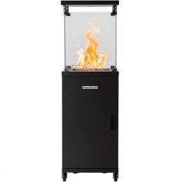 Parasol grzewczy gazowy ogrzewacz tarasowy promiennik z pokrowcem 13kW Bauerkraft