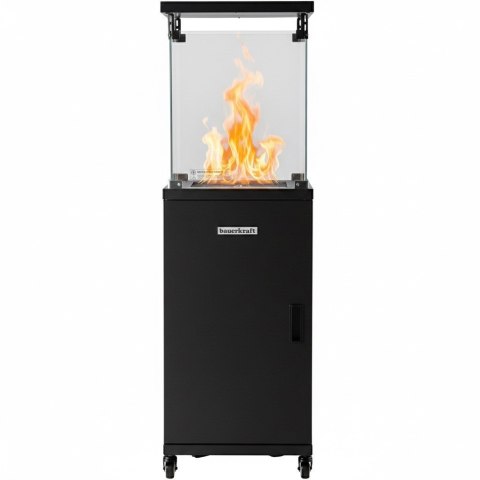 Parasol grzewczy gazowy ogrzewacz tarasowy promiennik z pokrowcem 13kW Bauerkraft