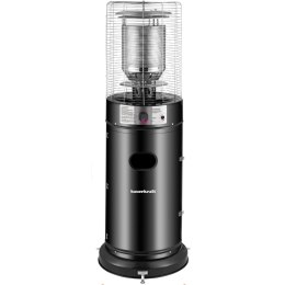 Parasol grzewczy gazowy ogrzewacz tarasowy promiennik z pokrowcem Bauerkraft