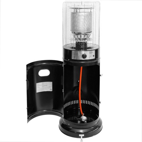 Parasol grzewczy gazowy ogrzewacz tarasowy promiennik z pokrowcem Bauerkraft