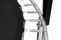 Trampolina Ogrodowa 244 cm / 8 FT Maxy Comfort Czarna Z Wewnętrzną Siatką