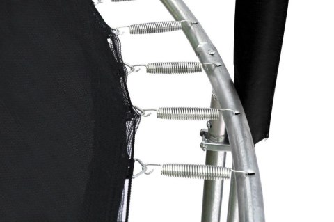 Trampolina Ogrodowa 244 cm / 8 FT Maxy Comfort Czarna Z Wewnętrzną Siatką