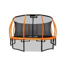 Trampolina Ogrodowa 487cm/16ft pomarańczowa Maxy Comfort Plus Z Wewnętrzną siatką