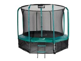 Trampolina Ogrodowa Z Wewnętrzną Siatką Jumpi Maxy Comfort 312cm/10FT Zielona
