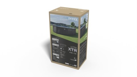 Basen ogrodowy stelażowy Ultra XTR Frame 488x122 cm INTEX 26326 ND