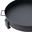 Duże solidne palenisko ogrodowe żeliwne 60cm z uchwytami idealne do ogniska