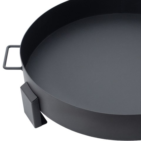 Duże solidne palenisko ogrodowe żeliwne 60cm z uchwytami idealne do ogniska