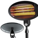 Parasol ogrzewacz elektryczny promiennik tarasowy stojący wiszący 2000W Bauerkraft