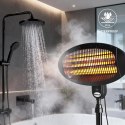 Parasol ogrzewacz elektryczny promiennik tarasowy stojący wiszący 2000W Bauerkraft