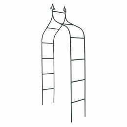 Pergola ogrodowa LUARO metalowa łuk z grotami na róże kwiaty pnącza 265 cm
