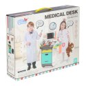 Duży zestaw lekarza stacja medyczna mały doktor ekg rtg światło dźwięk