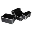 Kuferek na kosmetyki walizka organizer kosmetyczny XXL 3D
