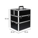 Kuferek na kosmetyki walizka organizer kosmetyczny XXL 3D