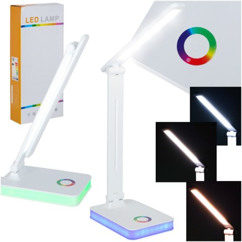 Lampka na biurko biurkowa LED USB dotykowa podświetlana RGB regulacja światła