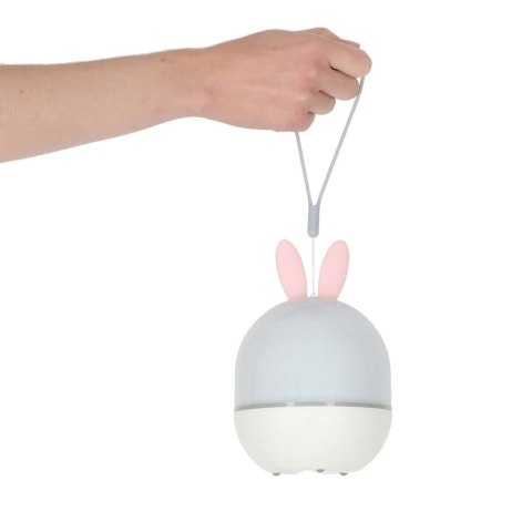 Lampka nocna projektor gwiazd LED USB obrotowy 6 motywów pilot królik
