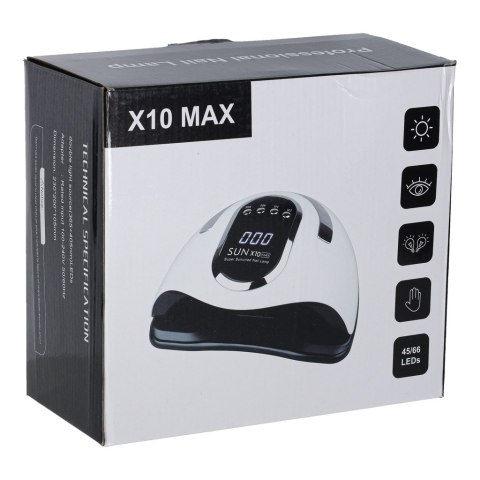 Lampa do paznokci Sun X10 UV 45 LED 280W manicure hybrydy żele