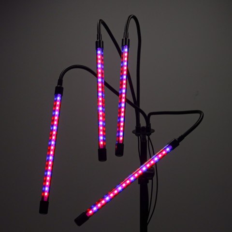 Lampa do roślin LED uprawy wzrostu panel na statywie 4x80LED