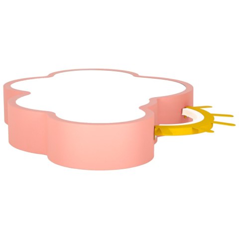 Lampa LED sufitowa plafon do pokoju dziecięcego ściemniana + pilot chmurka różowa