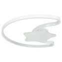 Lampa LED sufitowa plafon do pokoju dziecięcego ściemniana + pilot księżyc biała