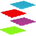 Mata sensoryczna puzzle montessori do masażu stóp 8 elementów kolorowe