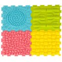 Mata sensoryczna puzzle montessori do masażu stóp 8 elementów pastelowe