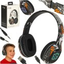 Słuchawki bezprzewodowe nauszne Bluetooth RGB Gaming Sport 200mAh czarne