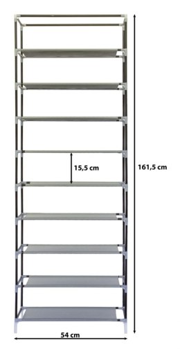 Duża składana szafa tekstylna, materiałowa szafka na buty, regał, stojak XL