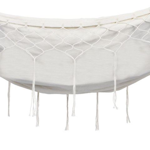 Dwuosobowy hamak ogrodowy bujak huśtawka leżak 200x150cm boho beżowy